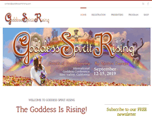 Tablet Screenshot of goddessspiritrising.com